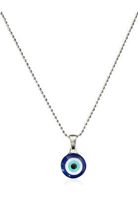 Protective Evil Eye Pendant Necklace – Fashionable Chain for Women and Girls Crystal Enamel Plated Alloy Necklace