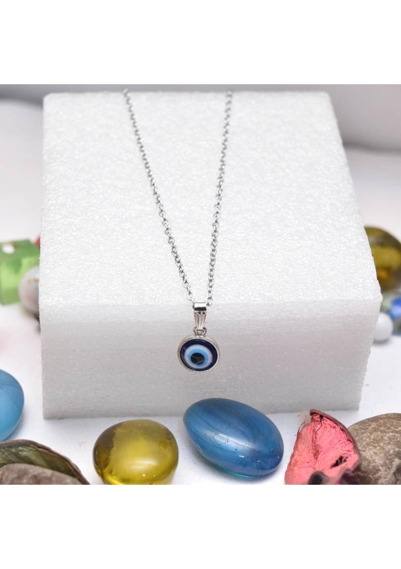 m a enterprises Evil Eye Pendant For Protection From Bad Vibes, Suraksha, Nazar, Nazariya Stainless Steel Pendant - Indya