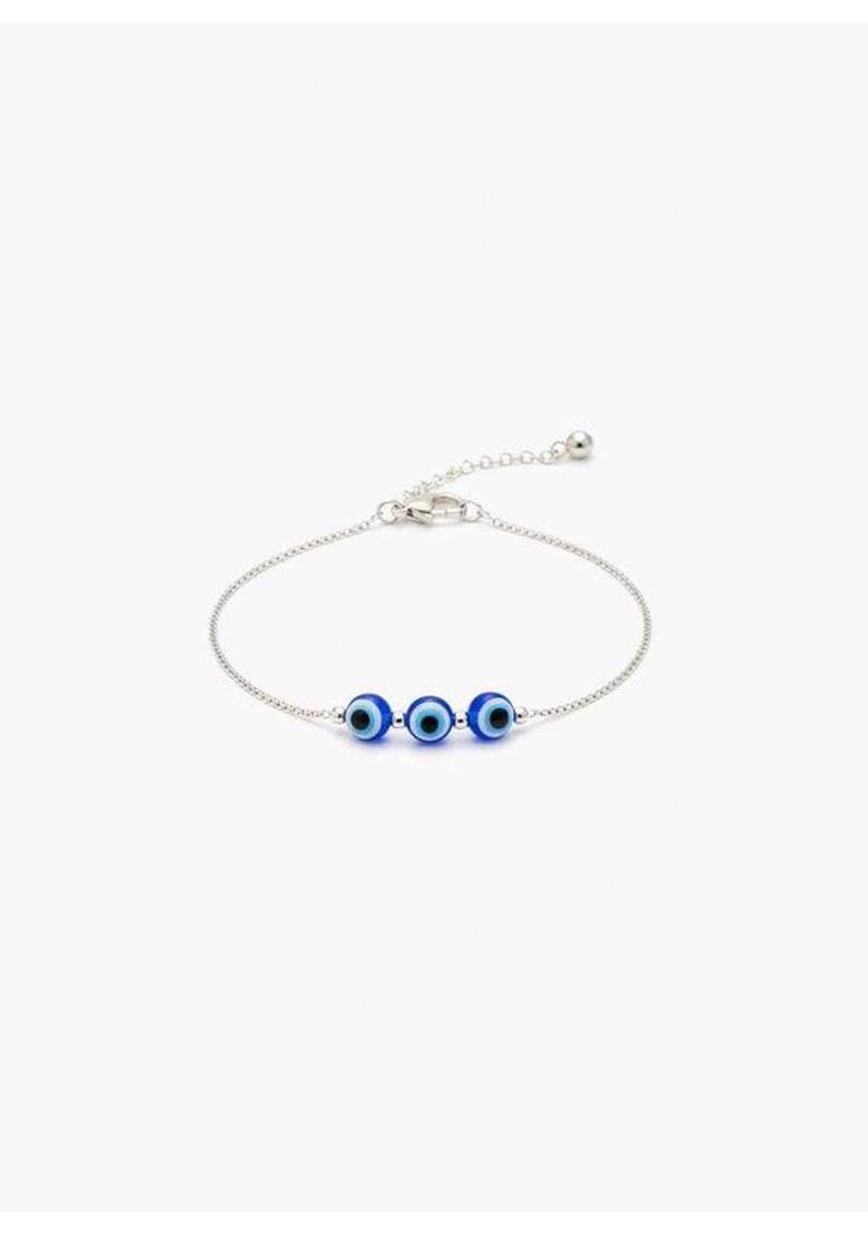 3EVIL EYE 1ANK Stainless Steel Anklet - Indya