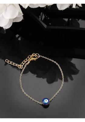 Brass Beads Rhodium Charm Bracelet