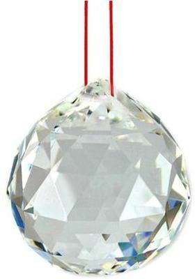 Feng Shui Art Vastu / Crystal Ball For goodluck, Happyness and prosperity Decorative Showpiece - 20 cm&nbsp;&nbsp;(Crystal, White)