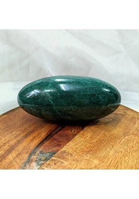 HEALIT A Powerful Spiritual Icon Green Aventurine Lingam (2 INCH) Decorative Showpiece - 5 cm&nbsp;&nbsp;(Stone, Green)