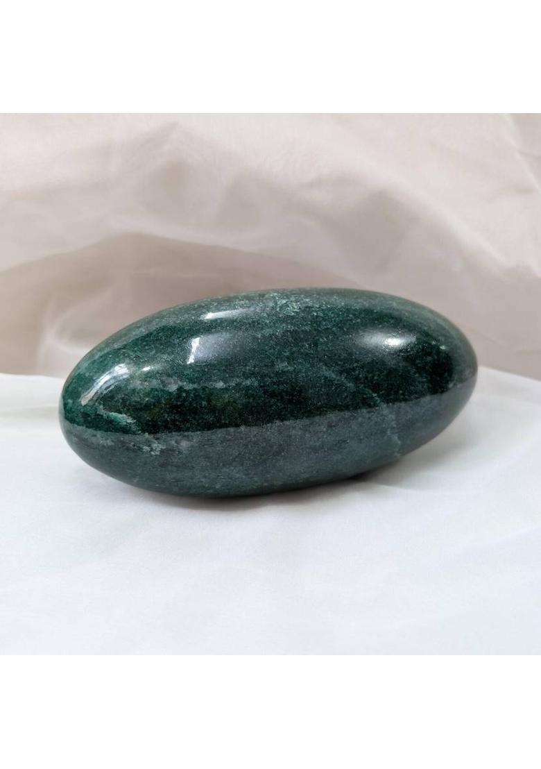 HEALIT A Powerful Spiritual Icon Green Aventurine Lingam (2 INCH) Decorative Showpiece - 5 cm&nbsp;&nbsp;(Stone, Green) - Indya