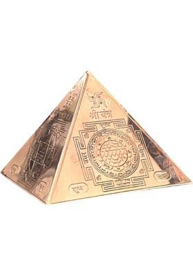 numeroastro Copper Pyramid Yantra | Shri Yantra|Ganesh Yantra|Kanakdhara Yantra|Kuber Yantra Decorative Showpiece - 9 cm&nbsp;&nbsp;(Copper, Copper)