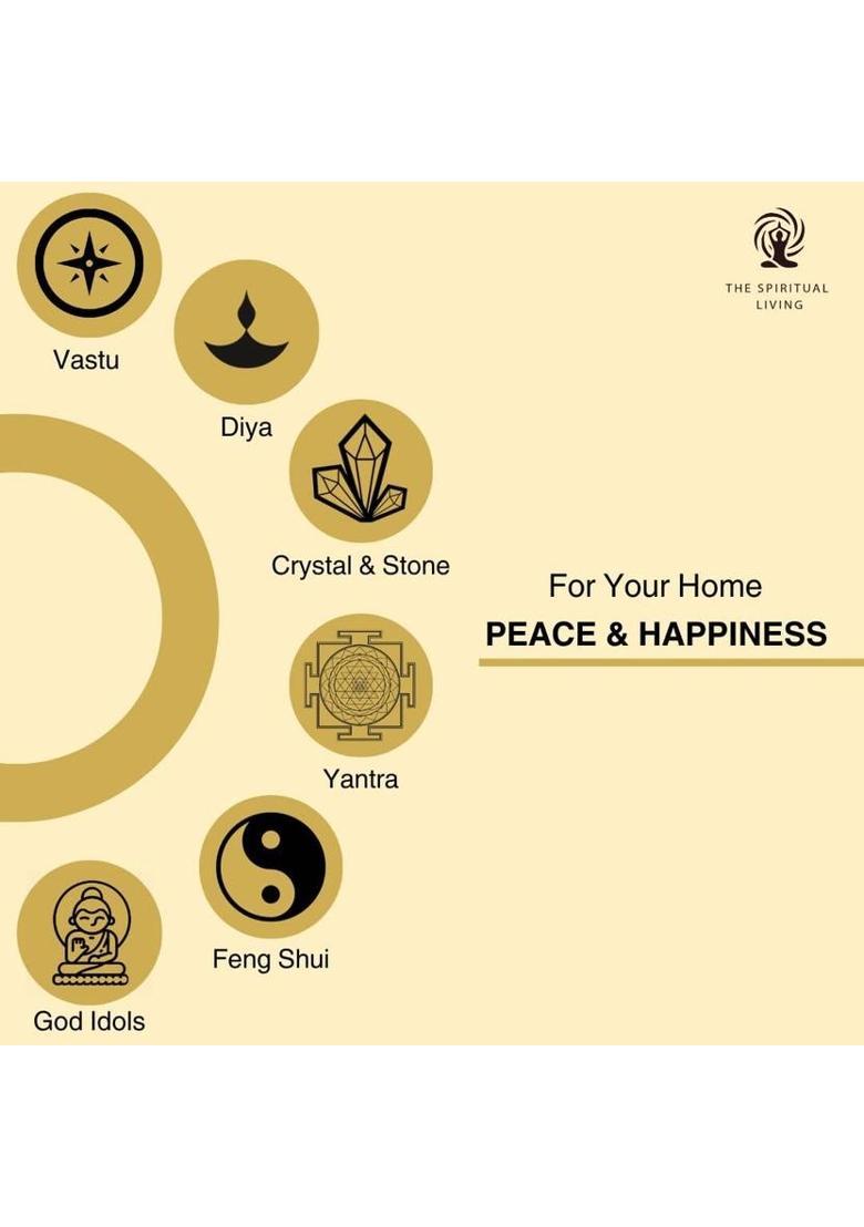 The Spiritual Living Laughing Buddha | 6.5 Inch Laughing Buddha Statue for Money | Feng Shui Items Decorative Showpiece - 16.5 cm&nbsp;&nbsp;(Resin, Gold, Red) - Indya