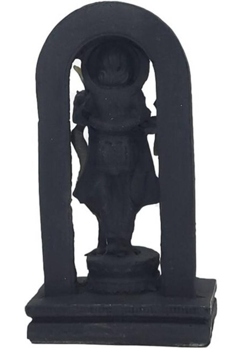 G-Srijan Polyresin Ram Lalla Ayodhya Idol Statue Showpiece Murti for Home Decor Decorative Showpiece - 11 cm&nbsp;&nbsp;(Polyresin, Black, Multicolor) - Indya