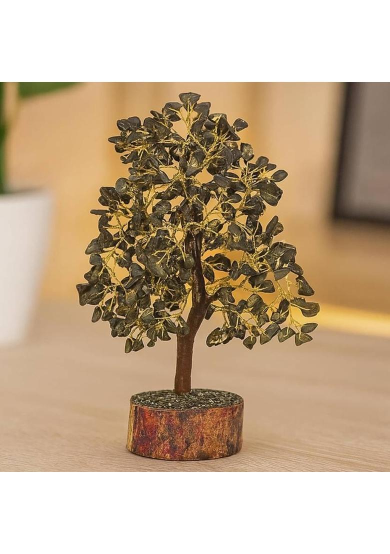 7 decore Original Certified Pyrite Money Tree for Wealth, Vastu, Feng Shui & Positivity Decorative Showpiece - 29 cm&nbsp;&nbsp;(Crystal, Grey) - Indya