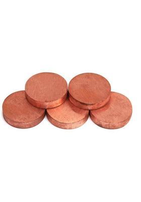 TREEMAISON Vastu Copper Coins (Pack of 5)/ Vastu Pure Copper Coin Decorative Showpiece - 0.5 cm&nbsp;&nbsp;(Copper, Copper)