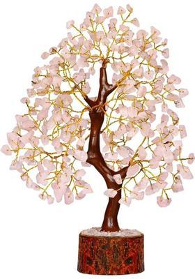 Sasha ES Rose Quartz Crystal Tree for Love, Harmony & Positivity Decorative Showpiece - 24 cm&nbsp;&nbsp;(Crystal, Wood, Pink)