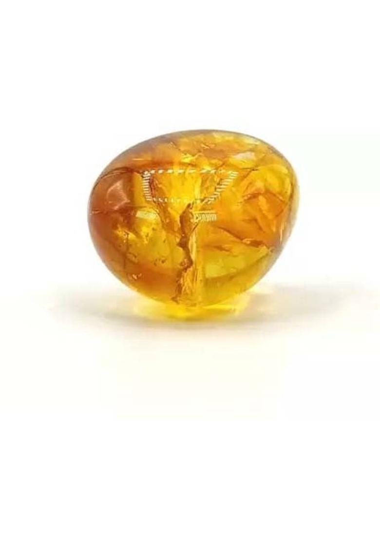 RESHAMM LIFE CARE Premium Citrine Tumble Pocket Crystal for Money, Asymmetrical, Success Stone Decorative Showpiece - 2.5 cm&nbsp;&nbsp;(Crystal, Stone, Orange) - Indya