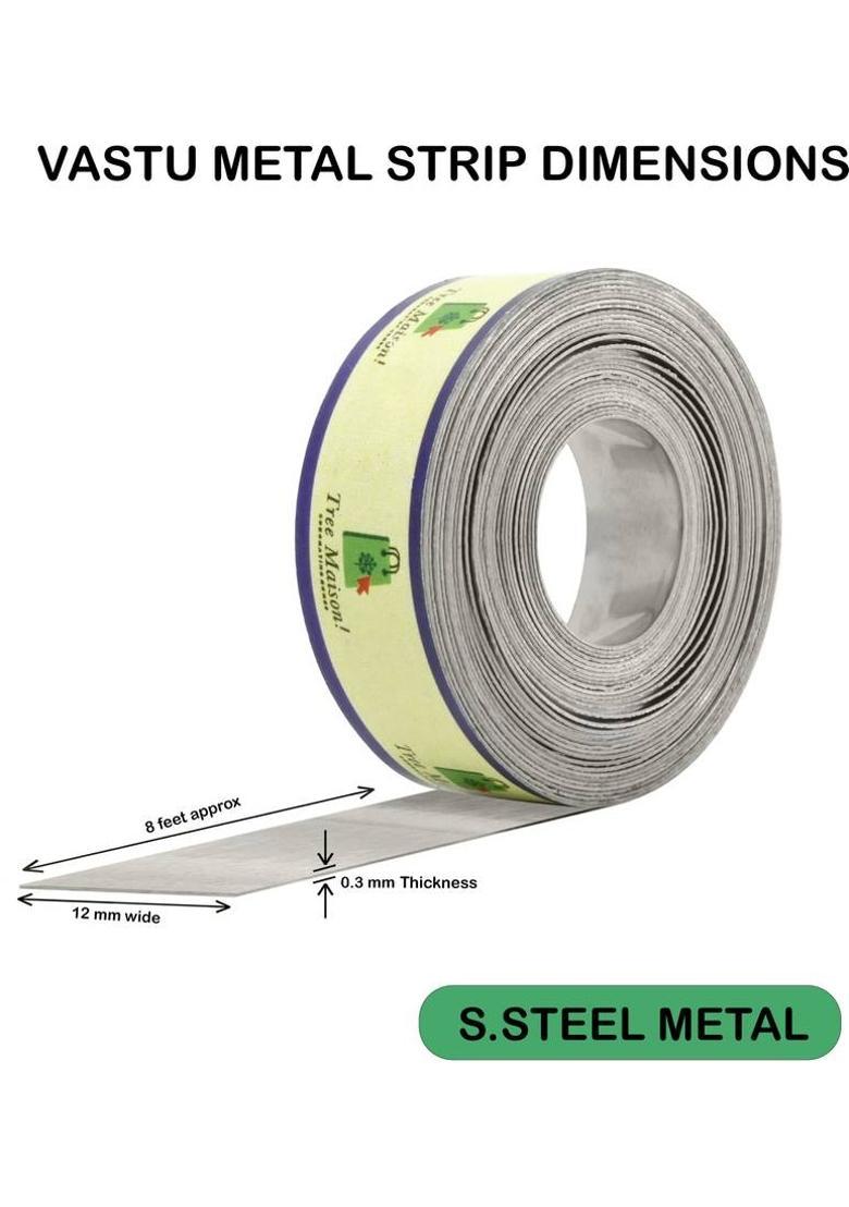 TREEMAISON Stainless-Steel Strip {8 Feet Length, 12 mm Width & 0.3MM Thickness} {Pack of 2} Decorative Showpiece - 11 cm&nbsp;&nbsp;(Steel, Steel) - Indya