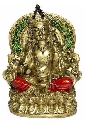 Feng Shui Art Vastu / Lord Kuber For Wealth And Success� Decorative Showpiece - 12 cm&nbsp;&nbsp;(Polyresin, Gold)