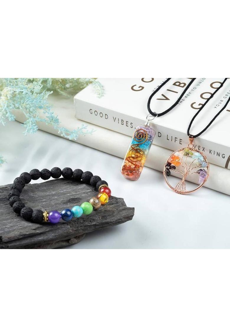 VIBESLE Decorative Showpiece - 25 cm&nbsp;&nbsp;(Stone, Multicolor) - Indya