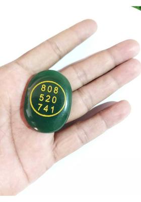 SWARACRYSTAL Zibu Stone | Zibu Symbol | Money Stone Decorative Showpiece - 8.5 cm&nbsp;&nbsp;(Crystal, Green)