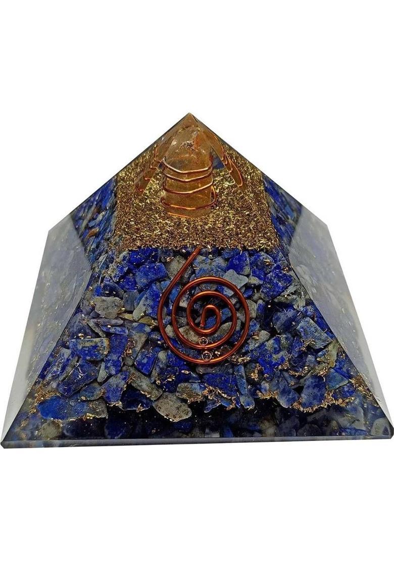 Maitri Export Decorative Showpiece - 6 cm&nbsp;&nbsp;(Stone, Blue, Gold) - Indya