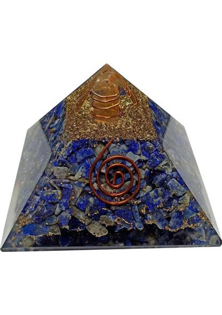 Maitri Export Decorative Showpiece - 6 cm&nbsp;&nbsp;(Stone, Blue, Gold) - Indya
