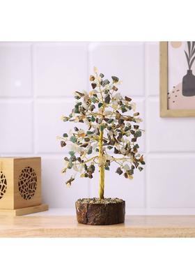 Shubhanjali Wealth 300 Beads Tree for Good Luck, Success & Prosperity | Home Decor & Gifts Decorative Showpiece - 24 cm&nbsp;&nbsp;(Crystal, Stone, Yellow)