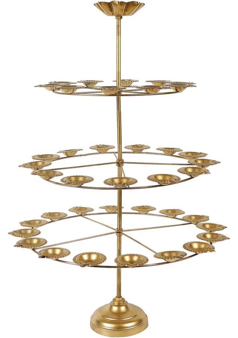 Vashoppee Vastu / Feng Shui / Metal Education Tower For Success And Happyness Decorative Showpiece - 18 cm&nbsp;&nbsp;(Copper, Gold) - Indya