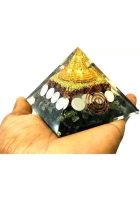 Fikup Pyrite Pyramid Original - Money Magnet Pyrite Pyramid Decorative Showpiece - 7 cm&nbsp;&nbsp;(Crystal, Clear)