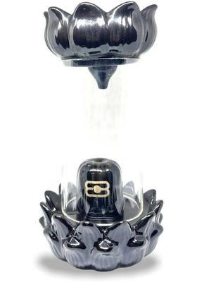 NIHARIKA HANDICRAFT Glass Shivling Backflow Smoke Fountain with10Cones HOME DECOR SHIV JI VASTU PUJA Decorative Showpiece - 22 cm&nbsp;&nbsp;(Glass, Multicolor)