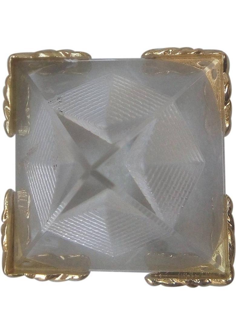 Ehatti vastu feng shui crystal pyramid for energy Decorative Showpiece - 6 cm&nbsp;&nbsp;(Glass, Clear) - Indya