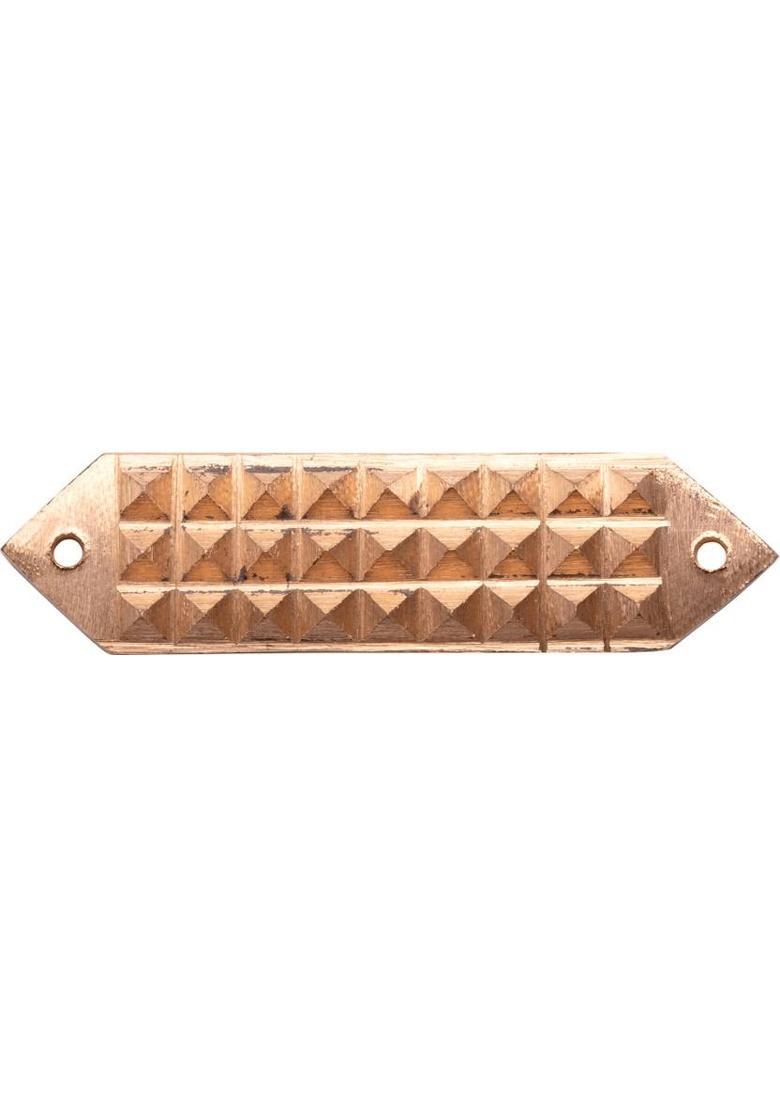 Plus Value Vastu Copper Pyramid Strip for Toilet Defects or Division Decorative Showpiece - 10 cm&nbsp;&nbsp;(Copper, Gold) - Indya