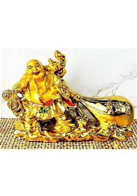 Lata Decorative Showpiece - 8 cm&nbsp;&nbsp;(Plastic, Gold)
