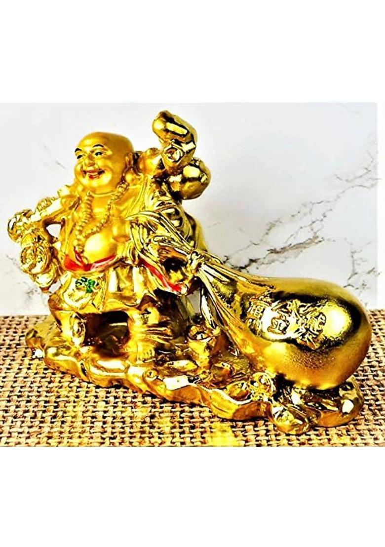 Lata Decorative Showpiece - 8 cm&nbsp;&nbsp;(Plastic, Gold) - Indya