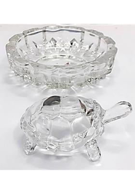 decor club Crystal Glass Turtle Plated Feng Shui Tortoise Plate Vastu Yantra Feng Sui Lucky Gift Puja Articles Decorative Showpiece - 14 cm (Crystal, Clear) Decorative Showpiece - 14 cm (Crystal, Clear) Decorative Showpiece - 11 cm (Crystal, White) Decora