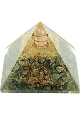 vastu vardan Vastu Pyrite Crystal Pyramid (2 INCH)/ Crystal Pyramid/ Vastu Pyramid Decorative Showpiece - 2 cm&nbsp;&nbsp;(Stone, Beige)