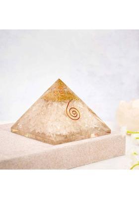 Multiagate Decorative Showpiece - 7 cm&nbsp;&nbsp;(Resin, White)