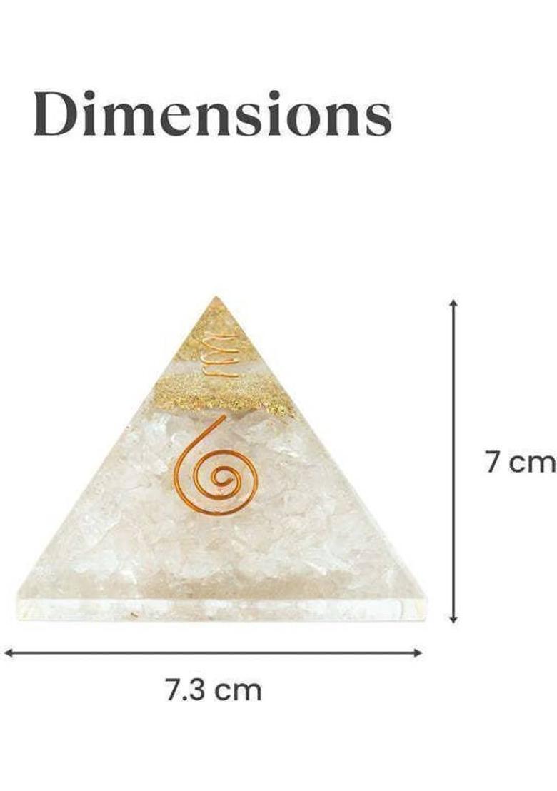 Multiagate Decorative Showpiece - 7 cm&nbsp;&nbsp;(Resin, White) - Indya