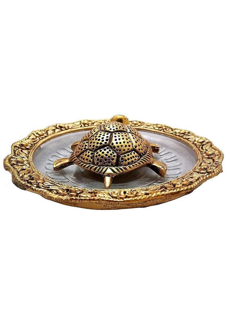 SJ Exims Decorative Showpiece - 20 cm&nbsp;&nbsp;(Gold Plated, Multicolor) - Indya