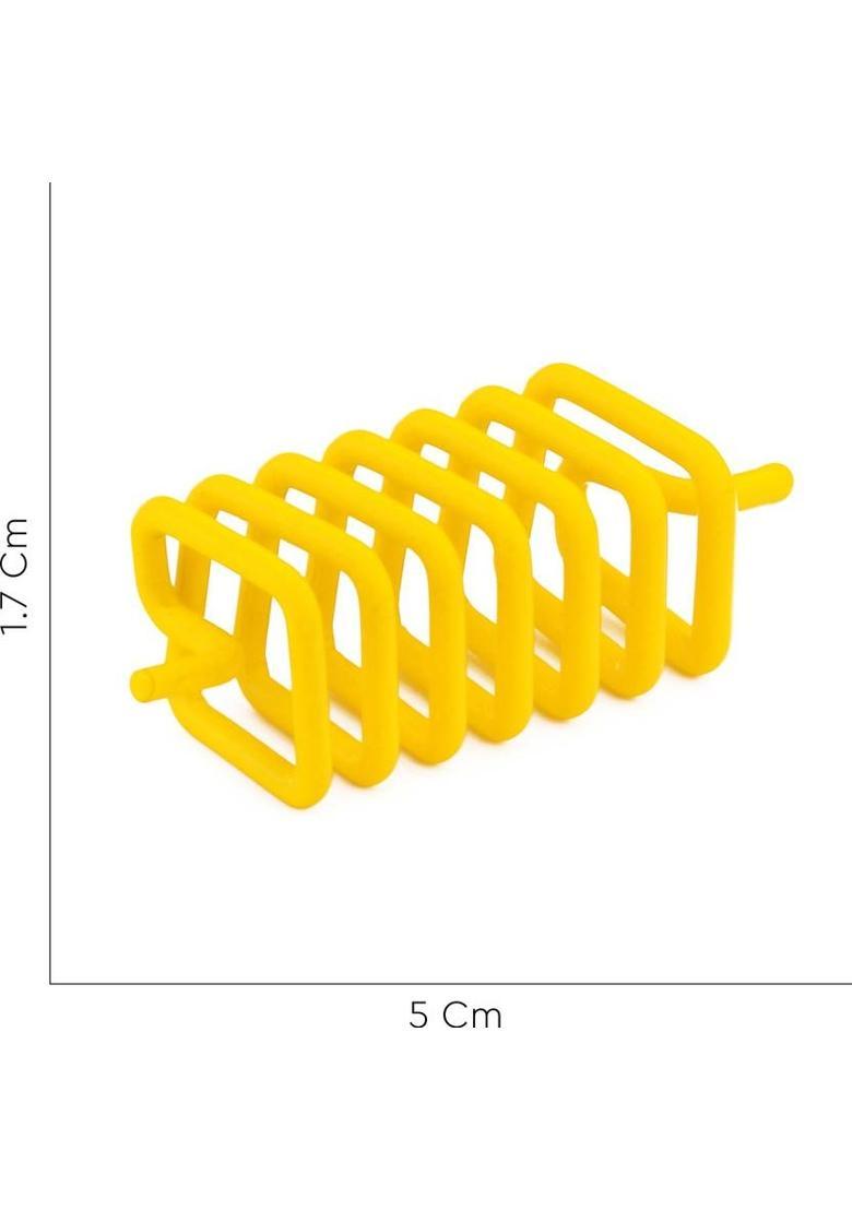 vastu-vigyan Vastu Yellow Square Spring Anti-Clockwise / Vastu Remedy { Pack of 1 } Decorative Showpiece - 5 cm&nbsp;&nbsp;(Metal, Yellow) - Indya