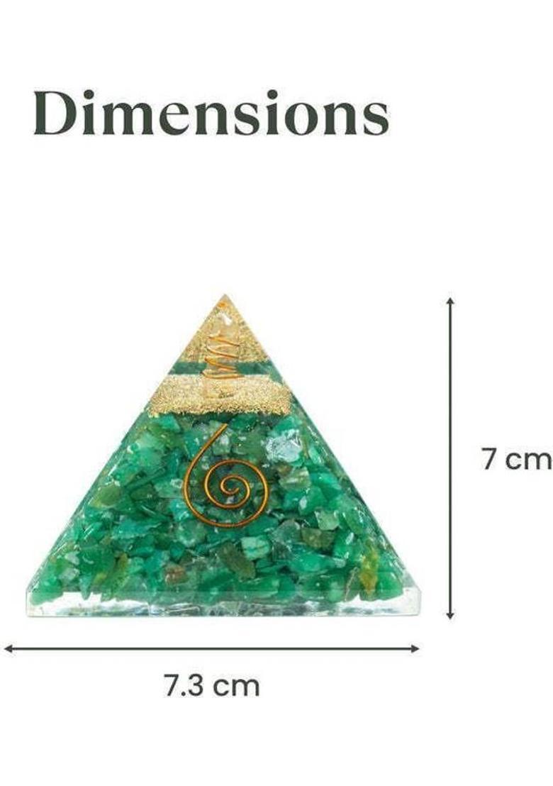 Multiagate Decorative Showpiece - 7 cm&nbsp;&nbsp;(Resin, Green) - Indya