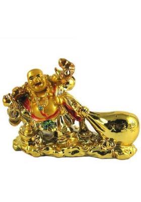 Ryme Decorative Showpiece - 8 cm&nbsp;&nbsp;(Polyresin, Gold)