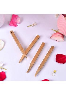 KhwajaDarbar Islamic Barkati Nails - Set of 4 Brass Nails with Engraved Quranic Ayats Decorative Showpiece - 11 cm&nbsp;&nbsp;(Metal, Gold)