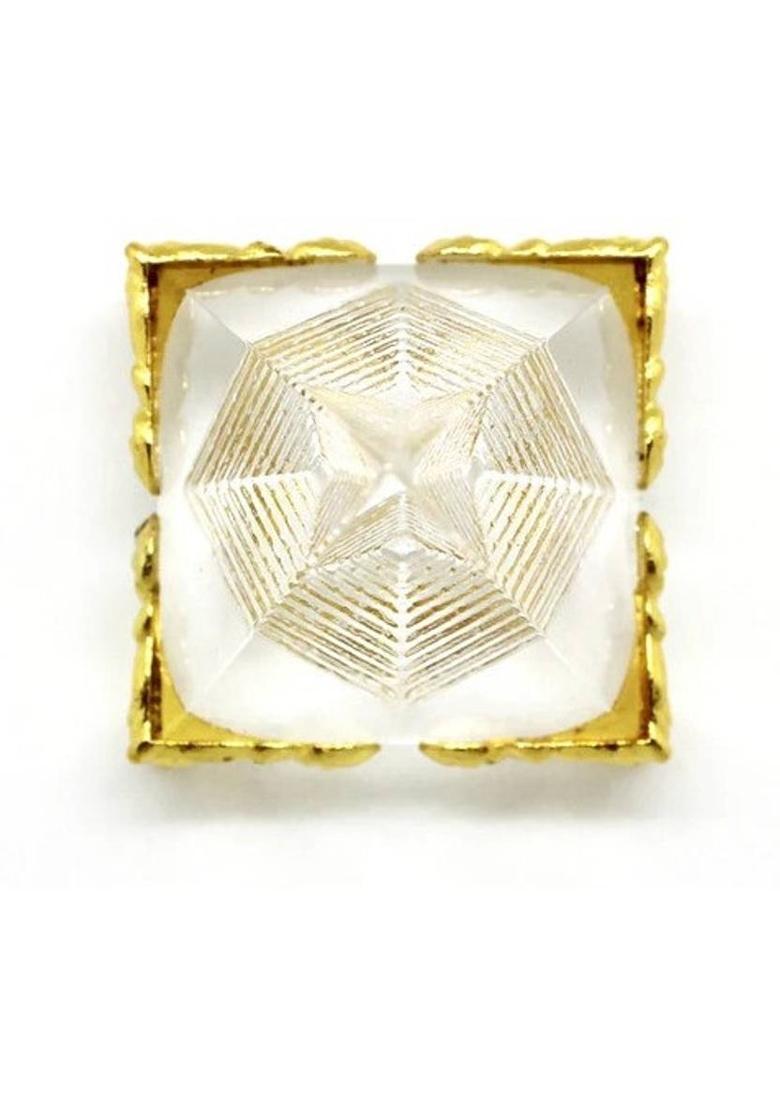 DIVINE Feng Shui Crystal Pyramid to bring prosperity, happiness and serenity. Decorative Showpiece - 5 cm&nbsp;&nbsp;(Crystal, Clear) - Indya