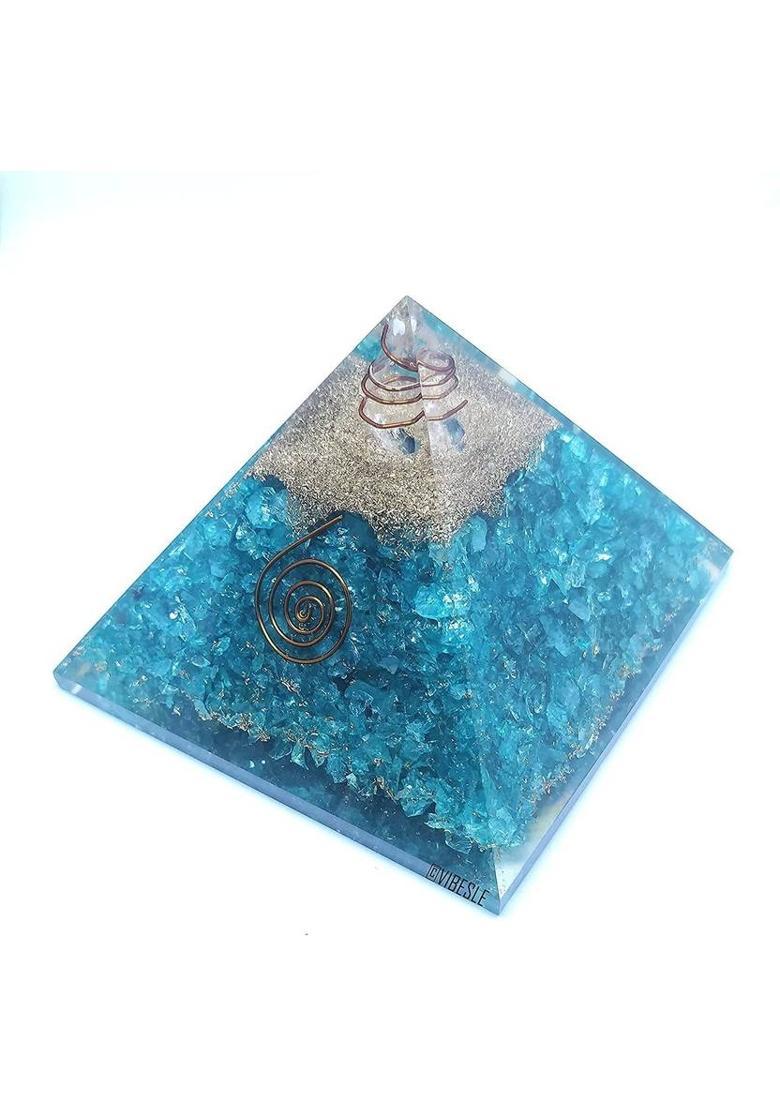 VIBESLE Decorative Showpiece - 10 cm&nbsp;&nbsp;(Stone, Blue) - Indya