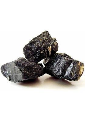 White Aura Vastu Store Black Tourmaline Healing Stones - Negative Energy Purifier 500gms Decorative Showpiece - 10 cm&nbsp;&nbsp;(Stone, Black)