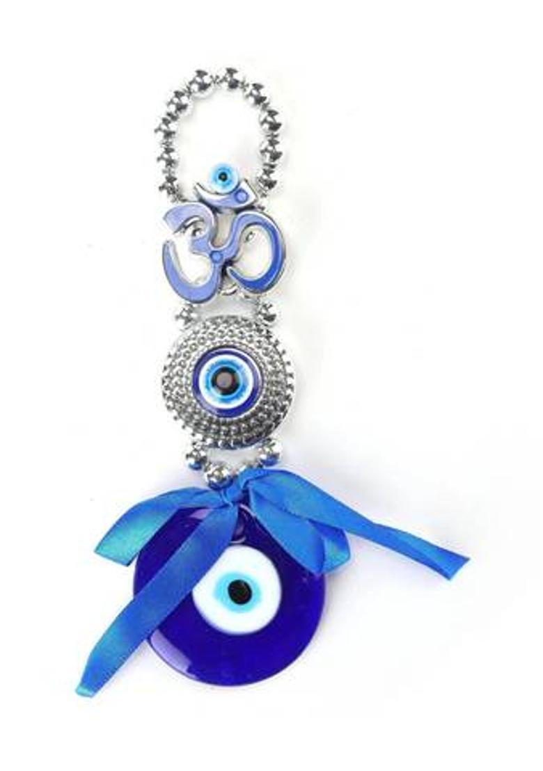 ayoni Original Lakshmi pyramid crystal yantra labtested authorise decorative showpiece Decorative Showpiece - 15 cm&nbsp;&nbsp;(Glass, Polyresin, Blue) - Indya