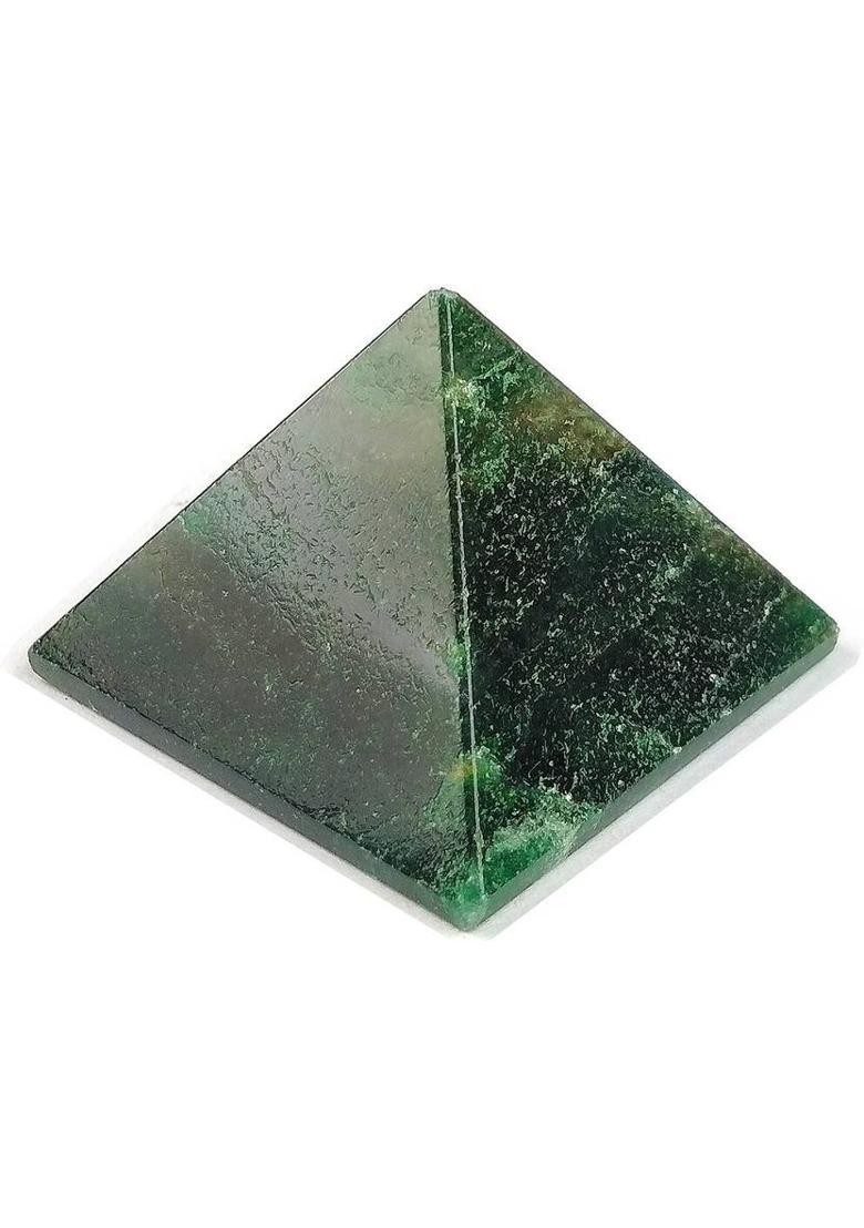 REIKI CRYSTAL PRODUCTS Green Aventurine Pyramid Natural Crystal Pyramid 20-25 mm Reiki Healing Stone Pyramid For Vastu Correction And Increase Energy Decorative Showpiece - 2.5 cm&nbsp;&nbsp;(Crystal, Green) - Indya