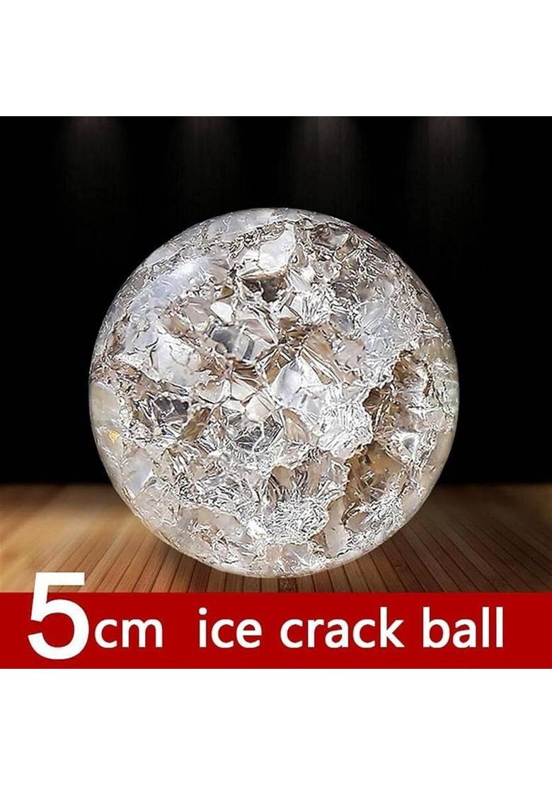 Global Reach Water Fountain Spinning Crystal Ball for Indoor Use in Home and Workspace Decorative Showpiece - 5 cm&nbsp;&nbsp;(Crystal, White) - Indya