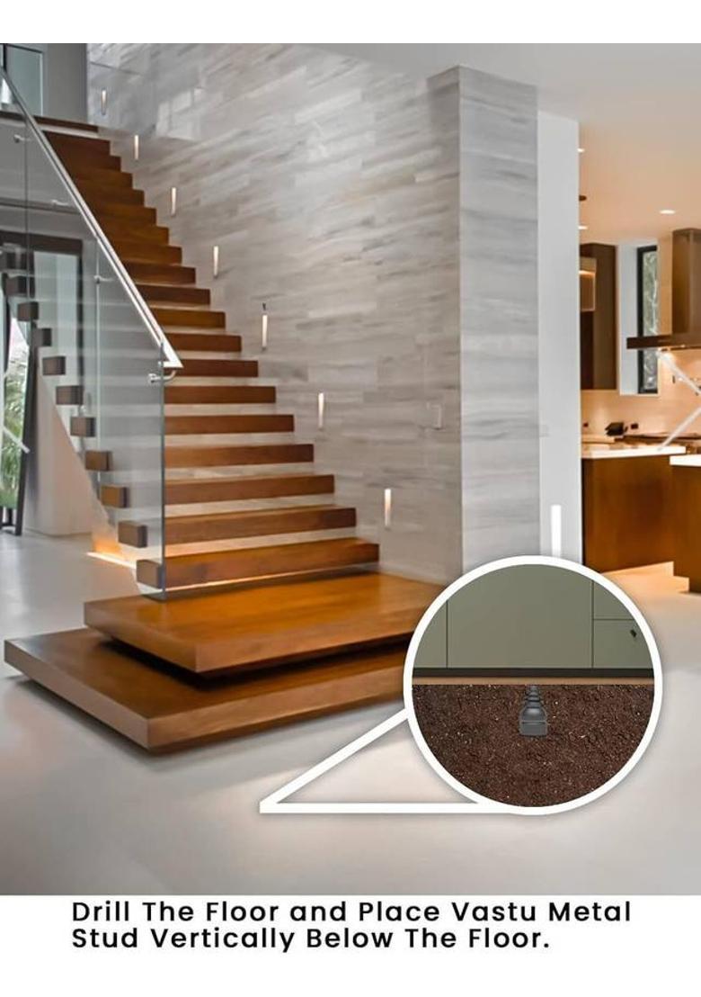 vastu-vigyan Vastu Brass Cone Stud For Vastu Shastra Remedy { 3-CM , Pack of 1 } Decorative Showpiece - 3 cm&nbsp;&nbsp;(Metal, Gold) - Indya