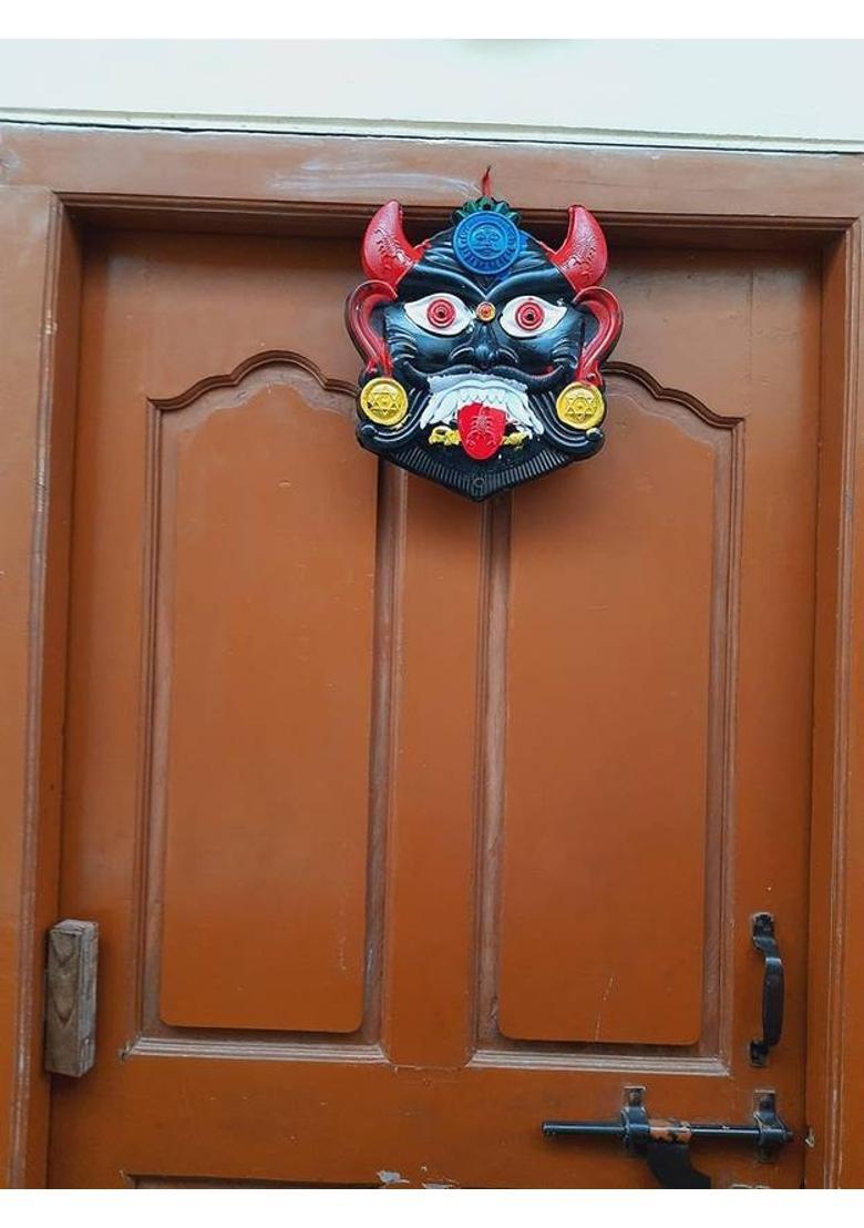 FlyTouch Nazar Battu/Drishti Bommai Gombe For Home, Office, Shops Wall Door Hanging A Decorative Showpiece - 31 cm&nbsp;&nbsp;(Plastic, Multicolor) - Indya