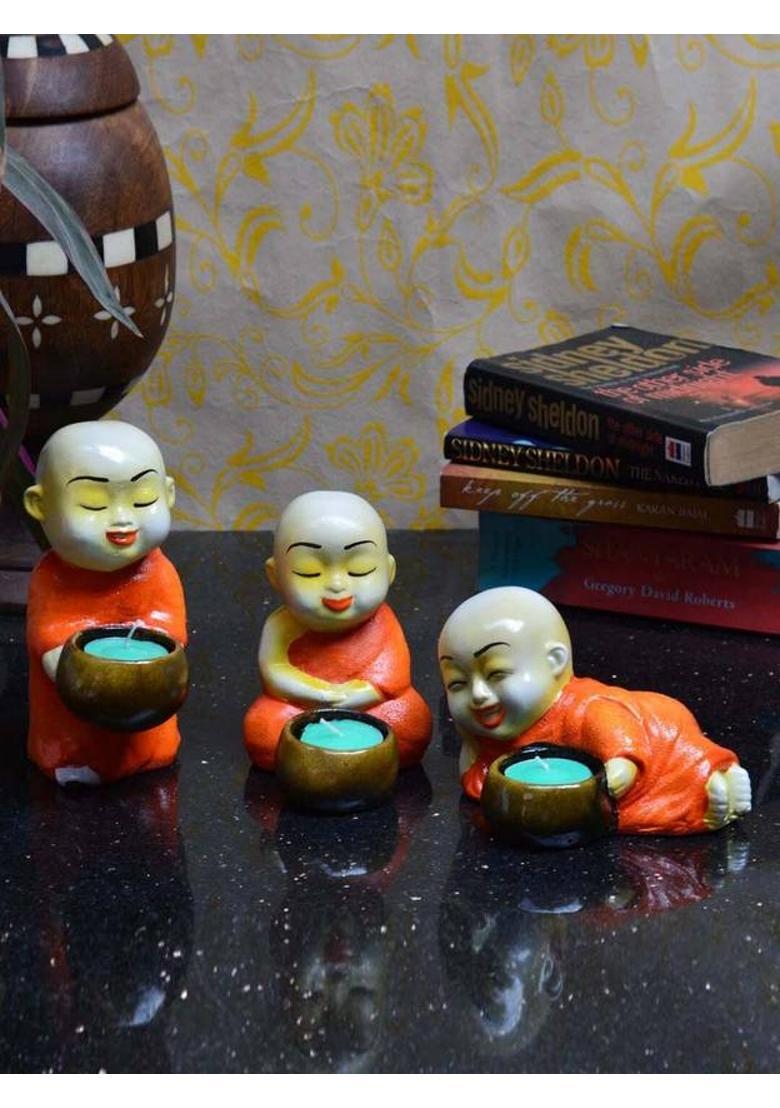 S A Gifts Golden Buddha|Kuber God Of Wealth Statue Decorative Showpiece - 12 cm&nbsp;&nbsp;(Polyresin, Gold) - Indya