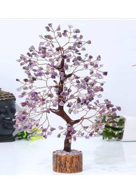 MIRAN AGATE AMETHYST GEMSTONE TREE Decorative Showpiece - 23 cm&nbsp;&nbsp;(Crystal, Stone, Multicolor)
