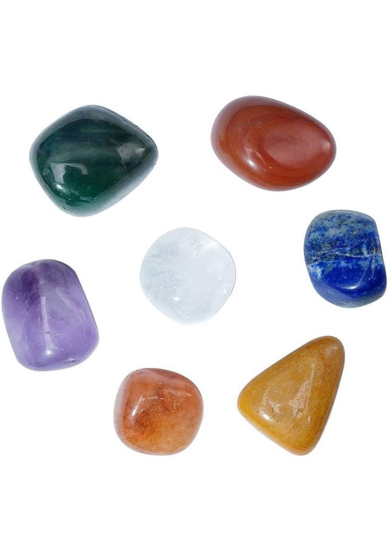 SWISS WONDER Gemstone Crystal Tree Feng Shui Home office Decoration-GB Decorative Showpiece - 22 cm&nbsp;&nbsp;(Stone, Wood, Multicolor) - Indya