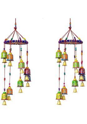 BHAGYA G Wall Hanging Home Decor Showpiece Decorative Showpiece - 30 cm&nbsp;&nbsp;(Stone, Crystal, Wood, Blue)