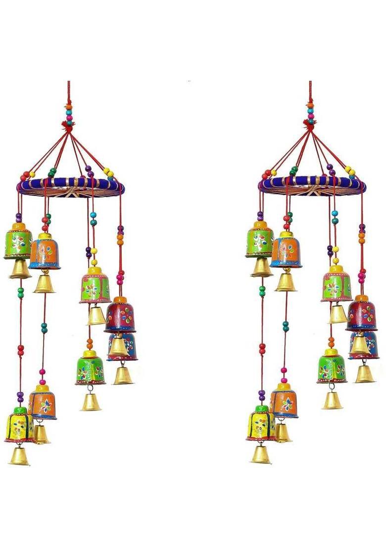 BHAGYA G Wall Hanging Home Decor Showpiece Decorative Showpiece - 30 cm&nbsp;&nbsp;(Stone, Crystal, Wood, Blue) - Indya